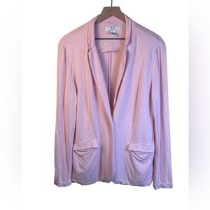 Magaschoni Elegant Pink Women's Knit One Button Blazer Size XL